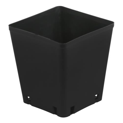 Gro Pro® Black Plastic Square Pots