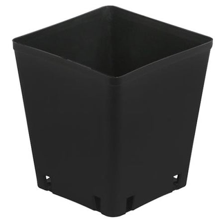 Gro Pro® Black Plastic Square Pots
